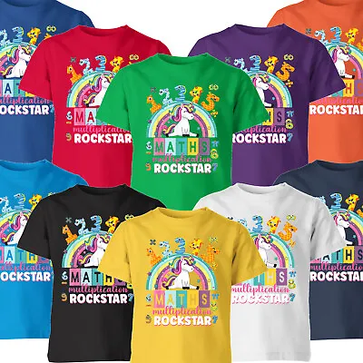 Buy Unique Number Day Math Rockstar Gift School Wear Numeric Digits T-Shirt #ND47 • 7.59£