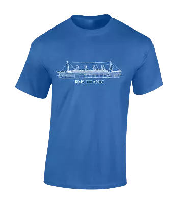Buy Rms Titanic Mens T Shirt Retro Classic Cool Drawing Design Top New Gift • 7.99£