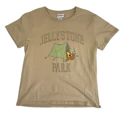 Buy HANNA BARBERA | Jellystone Park Yogi Bear Unisex Beige Cotton T-shirt | Size XL • 12.62£