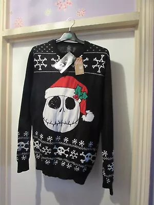 Buy Mens Nightmare Before Christmas Themed/patterned 30th Anniversary Jumper Size M • 20£