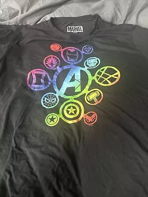 Buy Marvel Avengers T-shirt In Pride Colours XXL • 2.20£