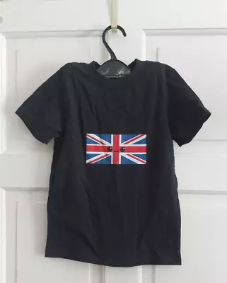 Buy Kids T Shirt  Union Jack With Eyes Black 4 Years • 8£