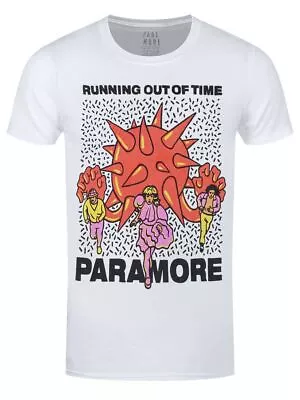 Buy Paramore Running Out Of Time Mens White T-Shirt-Large (40 - 42 ) • 16.99£