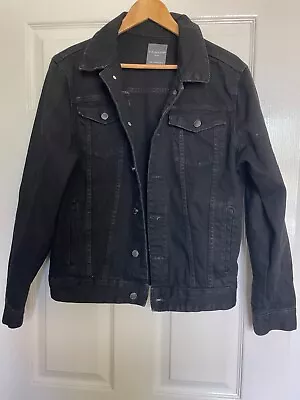 Buy Denim Co Mens Black Cotton Denim Jacket By Primark Size Small S • 10£