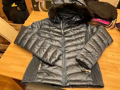Buy Superdry Womens Hooded Luxe Chevron Fuji Jacket Size 12 Bnwt • 50£