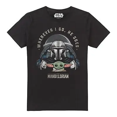 Buy Star Wars Mandalorian Mens T-shirt Companion Top Tee S-2XL Official • 13.99£