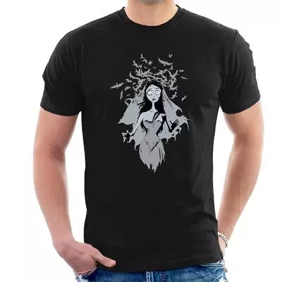 Buy All+Every Corpse Bride Emily Surrounded By Bird Silhouettes Men's T-Shirt • 17.95£