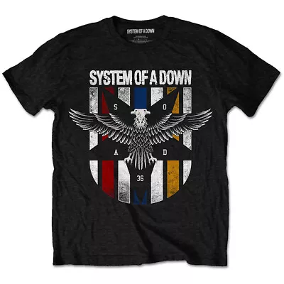 Buy System Of A Down Eagle Colours Black T-Shirt NEW OFFICIAL • 14.99£