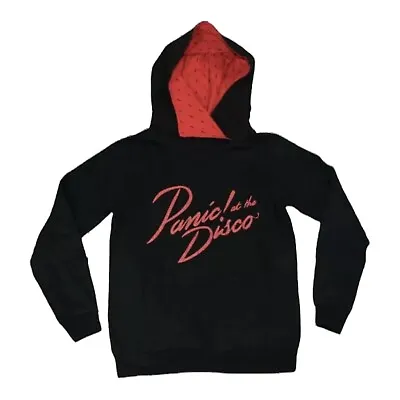 Buy Panic ! At The Disco Black Pullover Hoodie Size S Juniors Cowl Neck Sweatshirt • 14.20£