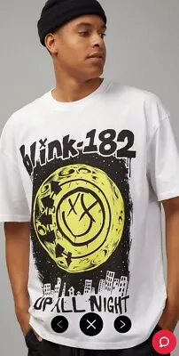 Buy Blink 182 Licensed Oversize Music Merch T-Shirt Small • 25.28£