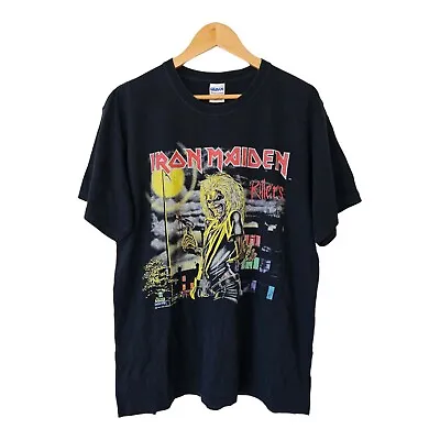 Buy Gildan Heavy Cotton Iron Maiden Killers Album Cover 1981 T Shirt Size Large • 16£