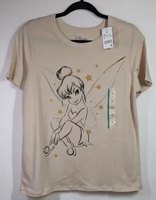 Buy NEW With Tags - Disney's Tinkerbell Shirt - Sketched Design - Medium, Beige  • 18.90£