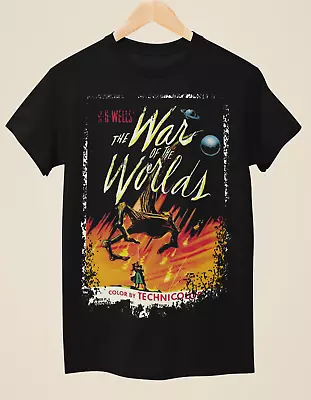 Buy The War Of The Worlds (1953) - Movie Poster Inspired Unisex Black T-Shirt • 14.99£