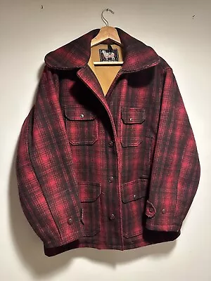 Buy Woolrich Vintage Mens Red Plaid Jacket (l) • 120£