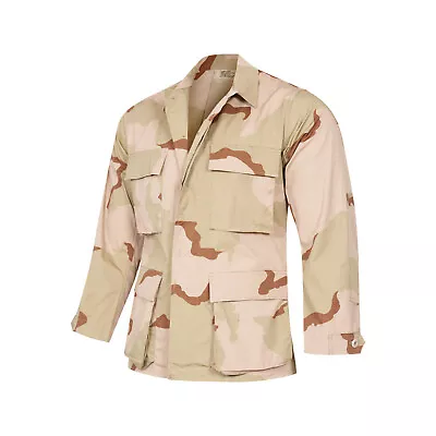Buy Army Jacket Original US BDU Combat Lightweight Coat Ripstop Uniform Tri Desert • 26.59£
