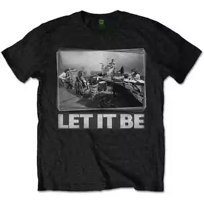 Buy The Beatles Let It Be Studio Session T-Shirt Black • 17.99£