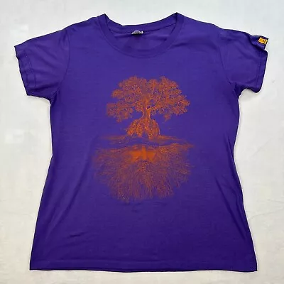 Buy Sport Science Womens T Shirt XL Purple Sleeping Giant Crew Neck Tree Of Life USA • 12.03£
