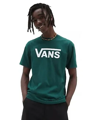 Buy Vans Mens Classic Logo T-Shirt / Green White / RRP £28 • 14£