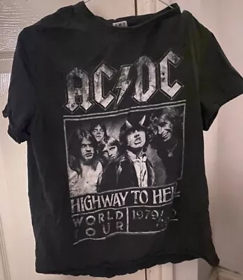 Buy AC/DC T Shirt Highway To Hell Rock Band Merch Tee Size Small AC DC ACDC • 12.95£