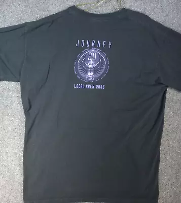 Buy Journey  Y2K T Shirt  2005 Concert Local Crew  XXL USA Fabric Concert 337 • 7.30£