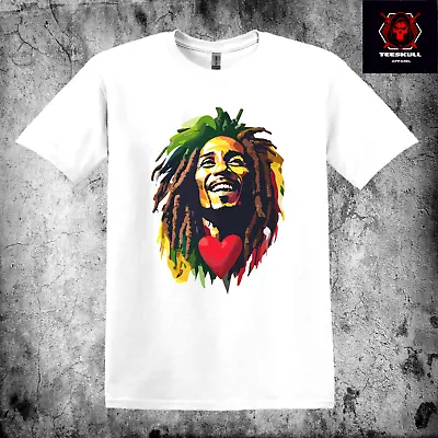 Buy Bob Marley  One Love  Reggae Heavy Cotton Unisex T-SHIRT S-3XL 🤘 • 23.80£