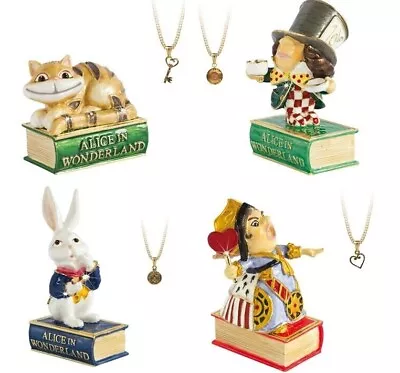 Buy Trinket Box & Pendant Necklace Alice In Wonderland Characters Gift Boxed • 41.90£