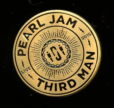 Buy Pearl Jam Third Man Records RARE Pin Jack White Eddie Vedder OFFICIAL MERCH • 98.52£