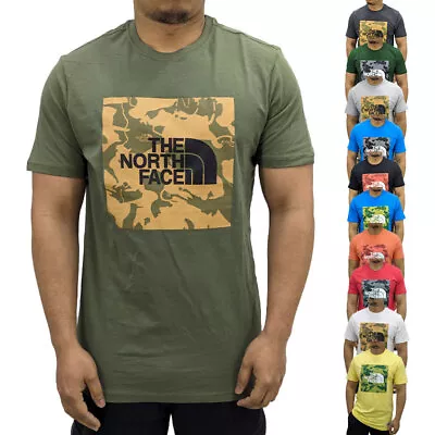 Buy The North Face Mens T Shirts TNF Camo Box Logo Cotton Graphic T Shirts New S-2XL • 14.99£