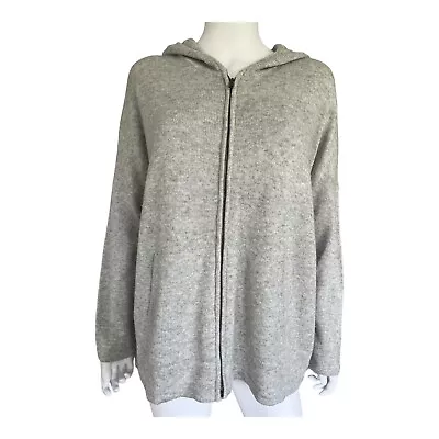 Buy OCHRE Cashmere Zipped Oversized Hoody Sweater  One Size RRP £285 • 55£