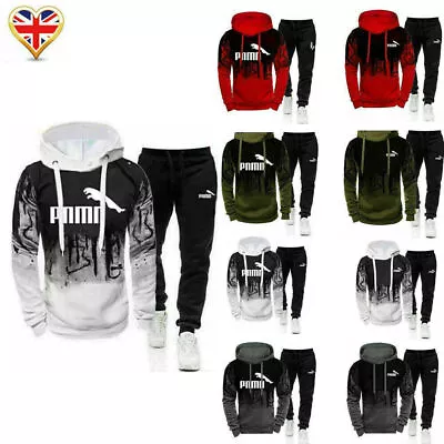 Buy Mens Hoodie Tracksuit Sets Sweatshirt Pants Bottoms Sport Set Jogging 2Pcs Gifts • 12.95£