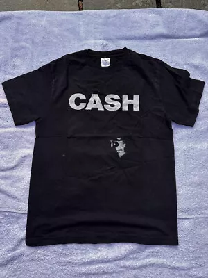 Buy Rare Johnny Cash T-Shirt Black Cotton T-Shirt Size Small By Stedman • 15.99£