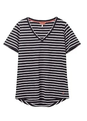 Buy Joules 18 Celine Navy White Stripe T Spring Summer 100% Cotton New With Tags  • 27£