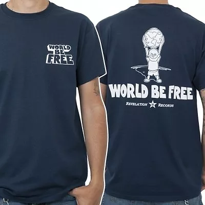 Buy WORLD BE FREE Shirt S,M,L,XL Gorilla Biscuits/Terror/Strife/Youth Of Today/Civ • 16.32£