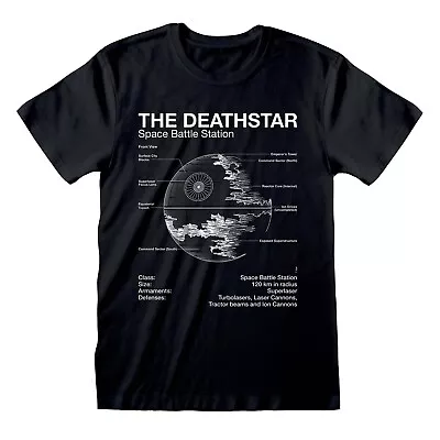 Buy Star Wars - Death Star Sketch Unisex Black T-Shirt Medium - Medium - - K777z • 15.27£