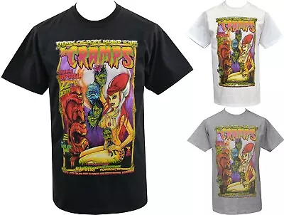 Buy The Cramps Mens TIKI T-Shirt Psychobilly Shrunken Heads Pin-up Zombie Garage • 22.50£