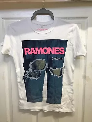 Buy Genuine Early 2000's Ramones Jeans Vintage T-shirt Fifth Column • 30£