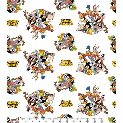 Buy 100% Cotton Fabric Camelot Looney Tunes That's All Folks • 7.50£
