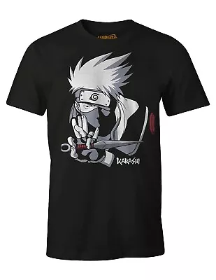 Buy Naruto - Kakashi Black T-Shirt - M • 26.69£