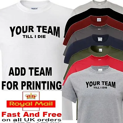 Buy Football T Shirt Personalised With Your Team (add With Order) • 13.50£