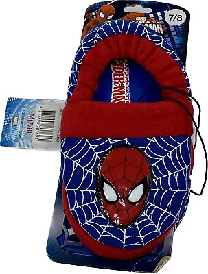 Buy Marvel Ultimate Spider-Man Slippers Boys - M 7/8 • 12£