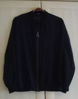 Buy Black Sheer Zip Evening Jacket Size 18 • 4£