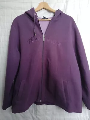 Buy MAINE New England Full Zip Hooded Jacket Size 22 Used. Purple. • 1.74£