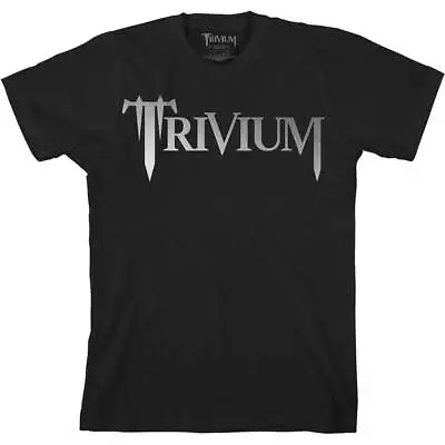 Buy TRIVIUM - Unisex T- Shirt - Classic Logo (Metalic Print) - Black   Cotton • 17.99£