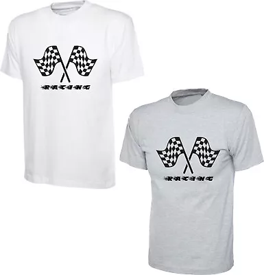 Buy Racing Checkered Flag Tshirt Moto Race Motorsport Checkered Flag Unisex Top • 11.99£