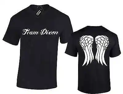 Buy Team Dixon Mens T Shirt Walking Dead Zombies Daryl Dixon Michonne Carol Michonne • 7.99£