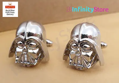 Buy Star Wars Darth Vader Cufflinks Gift Wedding GIFT BAG Jewellery Imperial • 6.79£