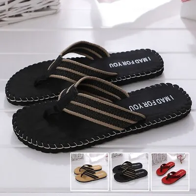 Buy Trendy Flip Flops For Men Lightweight Summer Beach Sandals Shoes Slippers • 11.29£