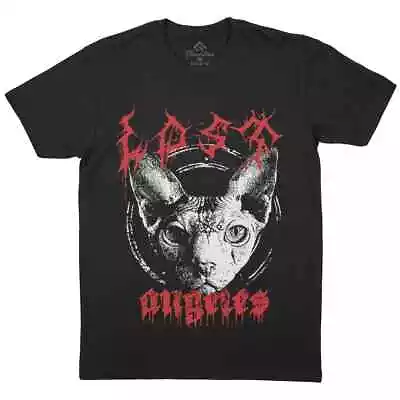 Buy Metal Sphynx Cat Mens T-Shirt Music Horror Tattoo Death Mask Cross P974 • 16.99£
