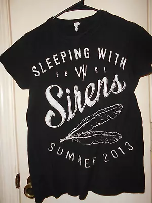 Buy Sleeping With Sirens Feel Summer 2013 Ladies Medium Black Short Sleeve T-Shirt. • 14.20£