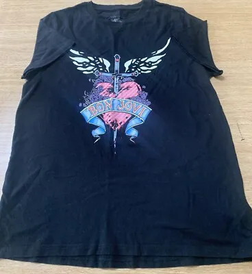 Buy Bon Jovi T Shirt Women Medium 12/14 • 9.99£